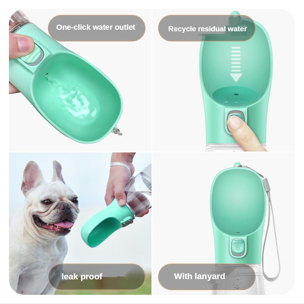 Dog Water Bottle Portable Travel Pet Drinker Leak Proof