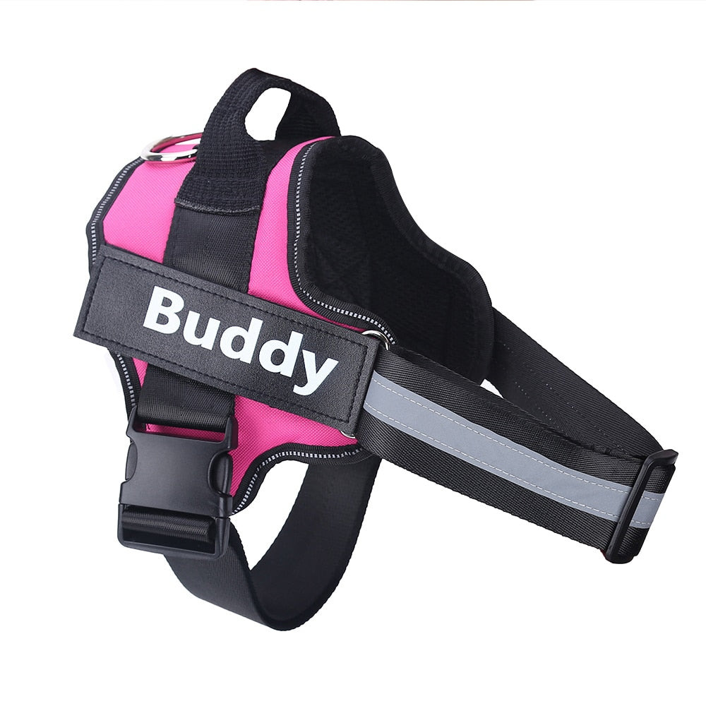 Personalized Dog Harness NO PULL Reflective Breathable Adjustable Pet Harness