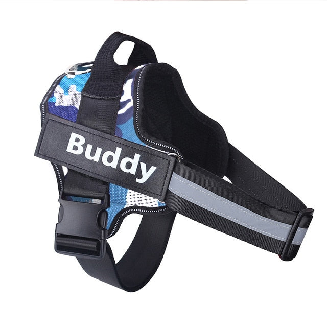 Personalized Dog Harness NO PULL Reflective Breathable Adjustable Pet Harness