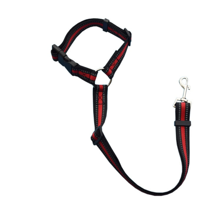 Solid Color Two-in-one Pet Car Seat Belt