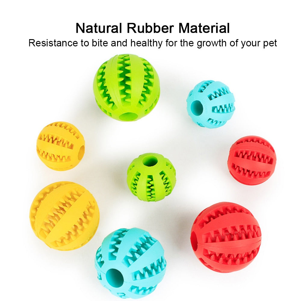 Pet Dog Toy Interactive Rubber Balls for Small Large Dogs Puppy Cat