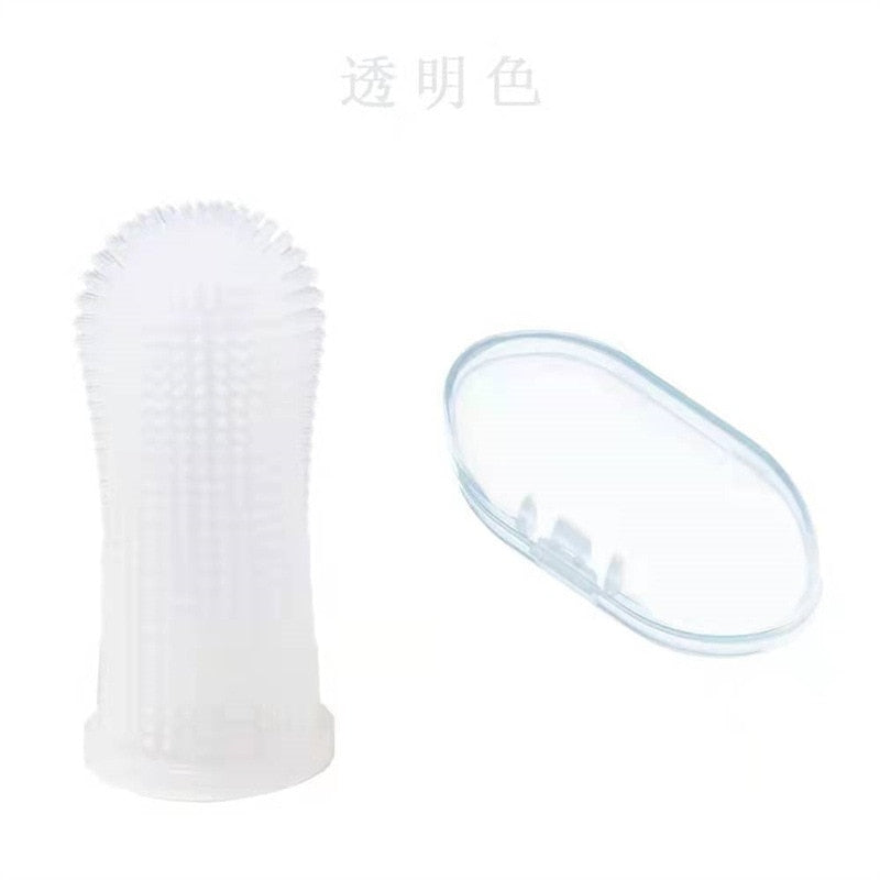 Dog Super Soft Pet Finger Toothbrush Teeth Cleaning Bad Breath Care