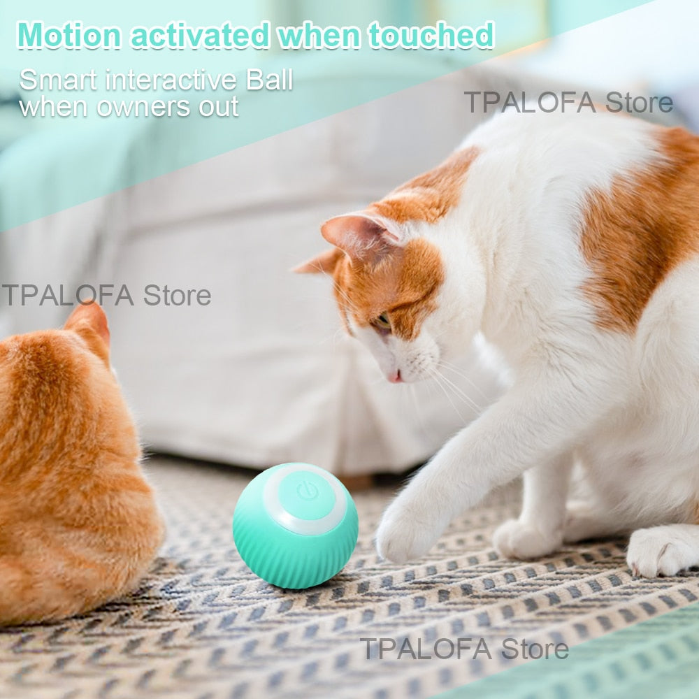 Smart Cat Toys Electric Cat Ball Automatic Rolling Ball Cat Interactive Toys