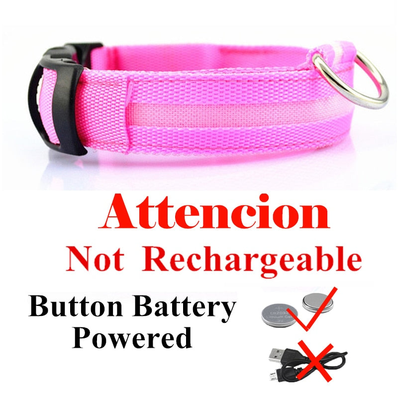 USB Rechargeable Pet Dog LED Collar