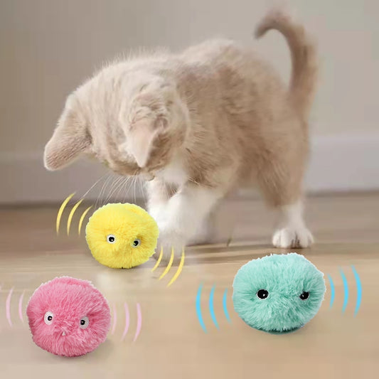 Smart Cat Toys Interactive Ball Plush Electric Catnip Training